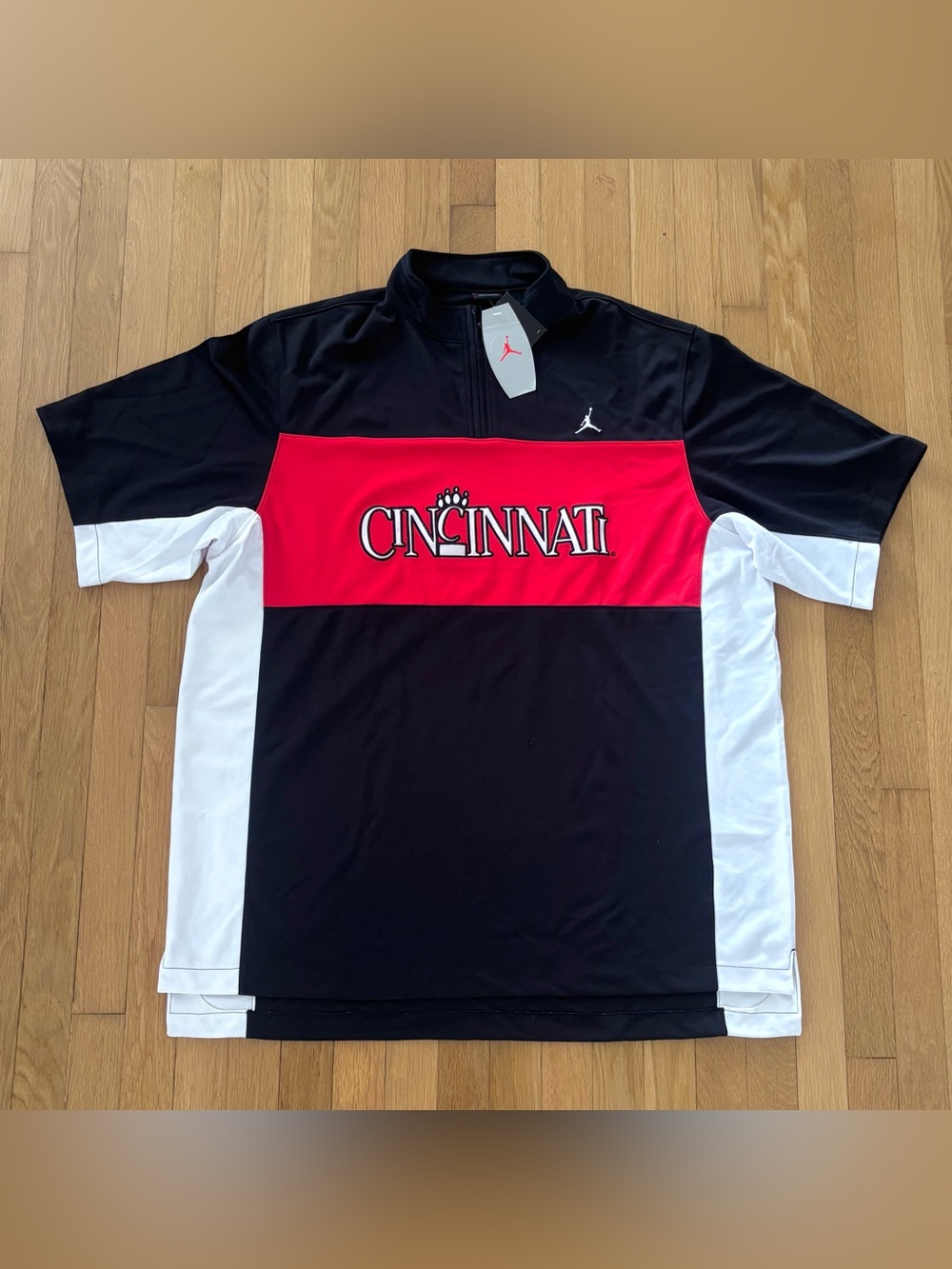 Vintage Jordan Cincinnati Bearcats 90s Warmup Shirt Mens XXL NWT Deadstock!
